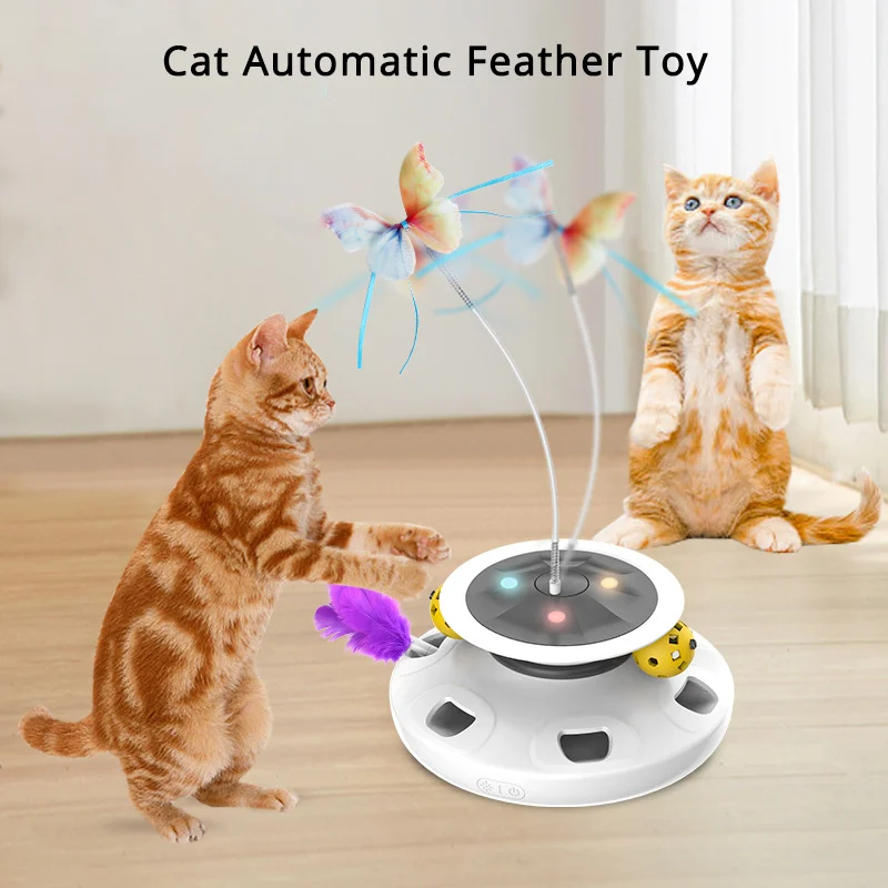 Rechargeable Cat Automatic Feather Toy Stick Fluttering Butterfly Random Moving Ambush Feather Interactive Cat Toys Smart Toys
Rechargeable Cat Automatic Feather Toy Stick Fluttering Butterfly Random Moving Ambush Feather Interactive Cat Toys Smart Toys