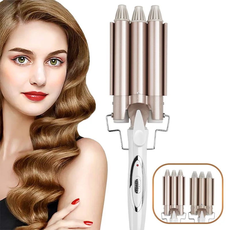 Hot selling curling iron three-stick egg curling head three-tube egg curling iron water wave big curling iron
Hot selling curling iron three-stick egg curling head three-tube egg curling iron water wave big curling iron
