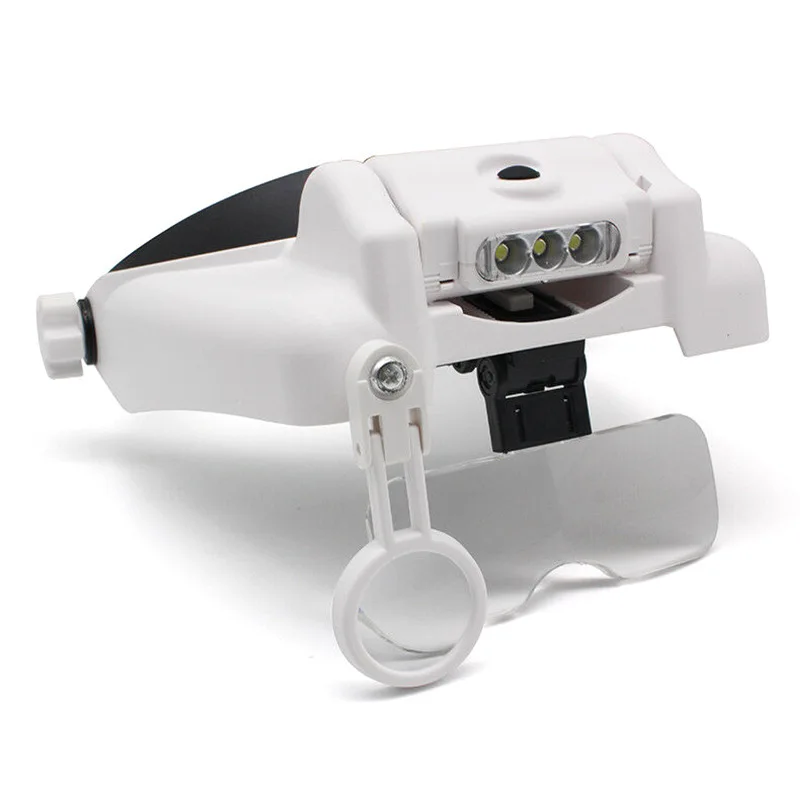Headband Magnifier Illuminated Rechargeable Repair Solder Magnify Glasses Interchangeable Lens Third Hand Loupe for Solder
Headband Magnifier Illuminated Rechargeable Repair Solder Magnify Glasses Interchangeable Lens Third Hand Loupe for Solder