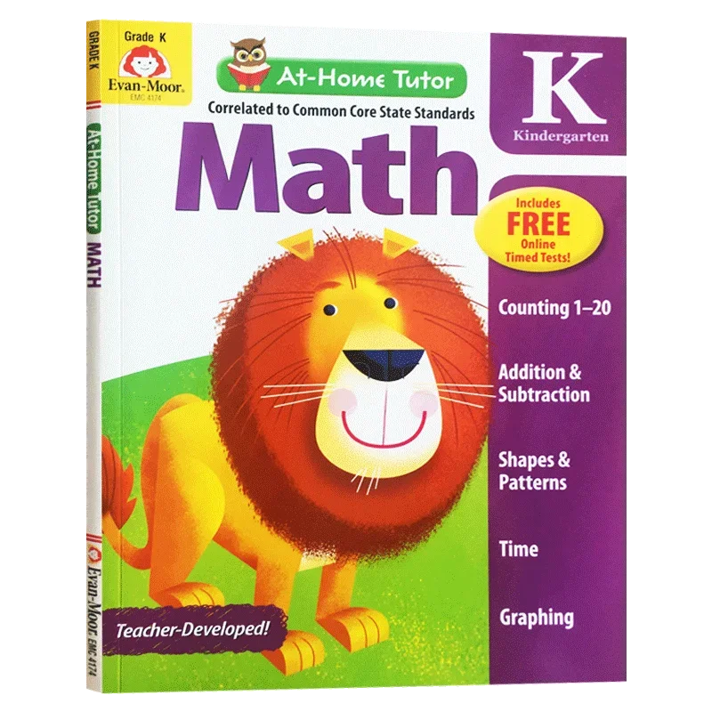 Evan-Moor At Home Учебник по математике, рабочая тетрадь класса K, состарен 4, 5, 67, английская книга 9781613689806
Evan-Moor At Home Учебник по математике, рабочая тетрадь класса K, состарен 4, 5, 67, английская книга 9781613689806