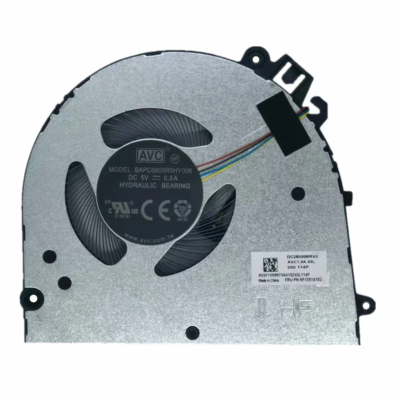 New Laptop CPU Cooling Fan for Lenovo V14 G5 IRL 83GU Series 5F10S14182 5F10S14183 DFS5L22H15B85Q FST9 BAPC0805R5HY006 DC5V Fan
New Laptop CPU Cooling Fan for Lenovo V14 G5 IRL 83GU Series 5F10S14182 5F10S14183 DFS5L22H15B85Q FST9 BAPC0805R5HY006 DC5V Fan