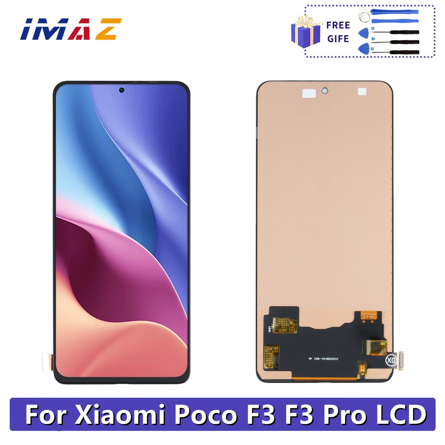 6.67" For Xiaomi POCO F3 LCD Display with Frame Touch Screen Digitizer Assembly Replacement For POCO F3 M2012K11AG Screen Repair
6.67" For Xiaomi POCO F3 LCD Display with Frame Touch Screen Digitizer Assembly Replacement For POCO F3 M2012K11AG Screen Repair