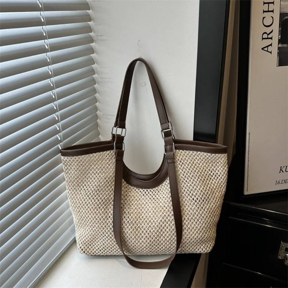 2026 Large Capacity Woven Tote Bag Straw Spring Summer Shoulder Bag Handmade Beach Vacation Hollowed Out Bag
2026 Large Capacity Woven Tote Bag Straw Spring Summer Shoulder Bag Handmade Beach Vacation Hollowed Out Bag