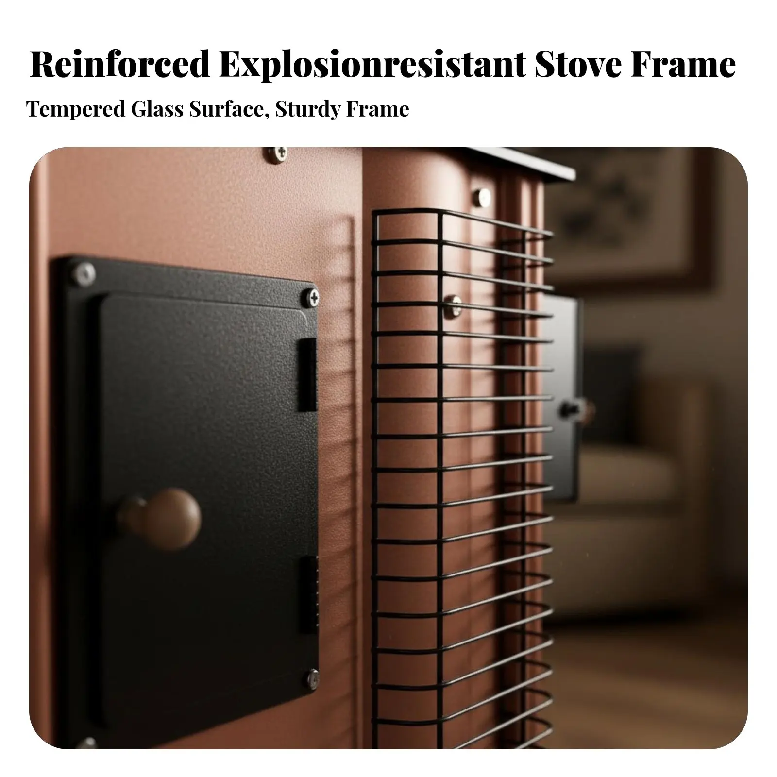 Indoor Multi-Functional Wood Stove, Smokeless Heating Fireplace, Reinforced Explosion-Resistant, Dual Energy Source,
Indoor Multi-Functional Wood Stove, Smokeless Heating Fireplace, Reinforced Explosion-Resistant, Dual Energy Source,