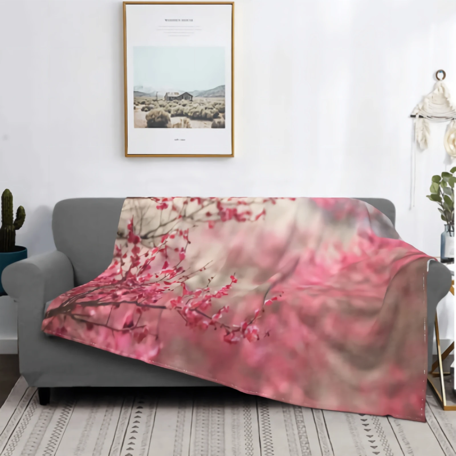 Cherry Blossom Tree Blanket for Couch Super Soft Cozy Plush Microfiber Fluffy Blanket Lightweight Warm Bed Throw Blanket 80"x60"
Cherry Blossom Tree Blanket for Couch Super Soft Cozy Plush Microfiber Fluffy Blanket Lightweight Warm Bed Throw Blanket 80"x60"