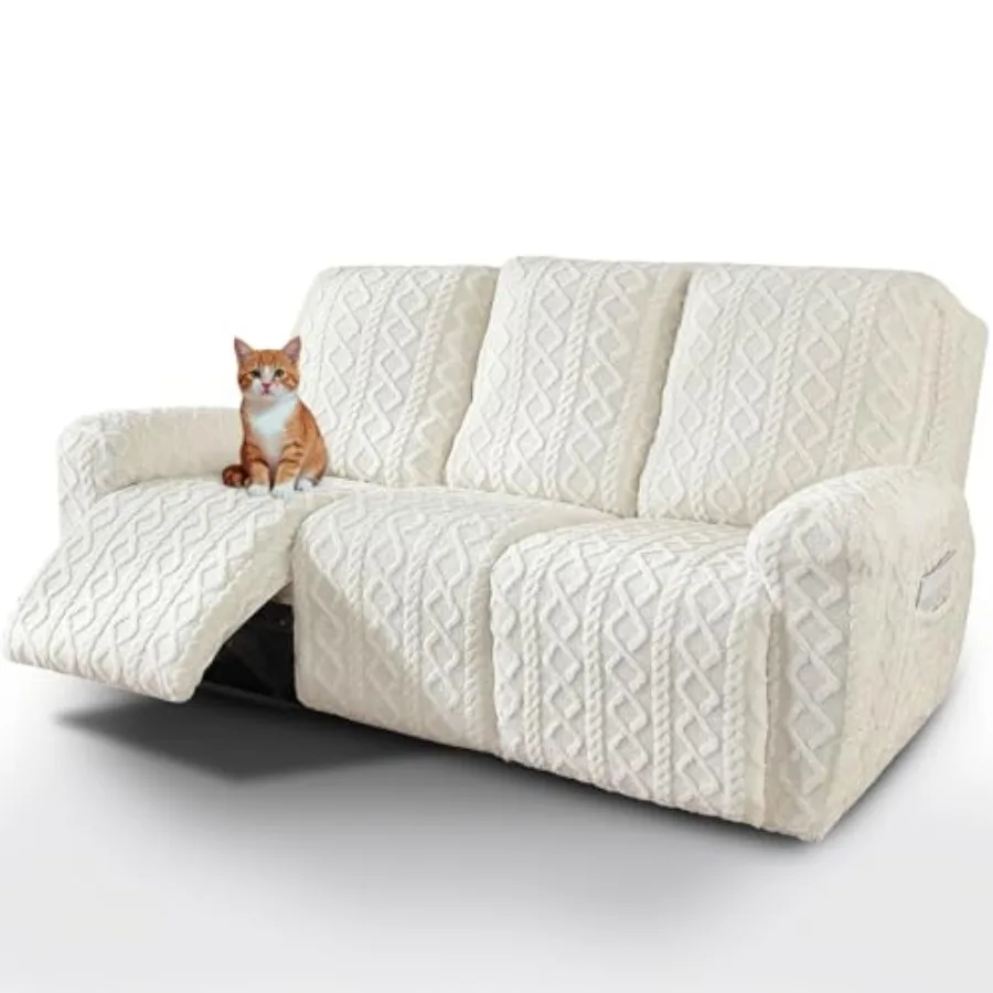 8 Pieces Geometric Jacquard Plush Covers Soft Fuzzy Fluffy 3 Seats Couch Cover Anti-Slip Slipcover Furniture Protector with Ela
8 Pieces Geometric Jacquard Plush Covers Soft Fuzzy Fluffy 3 Seats Couch Cover Anti-Slip Slipcover Furniture Protector with Ela