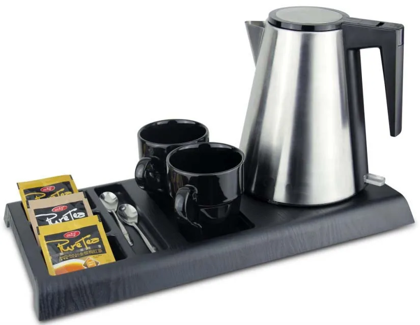 Fashionable Hotel Electric Kettle 360 Degree Rotational Base 1000W With Automatic Shut-Off & Welcome Tray Set For Household Use
Fashionable Hotel Electric Kettle 360 Degree Rotational Base 1000W With Automatic Shut-Off & Welcome Tray Set For Household Use