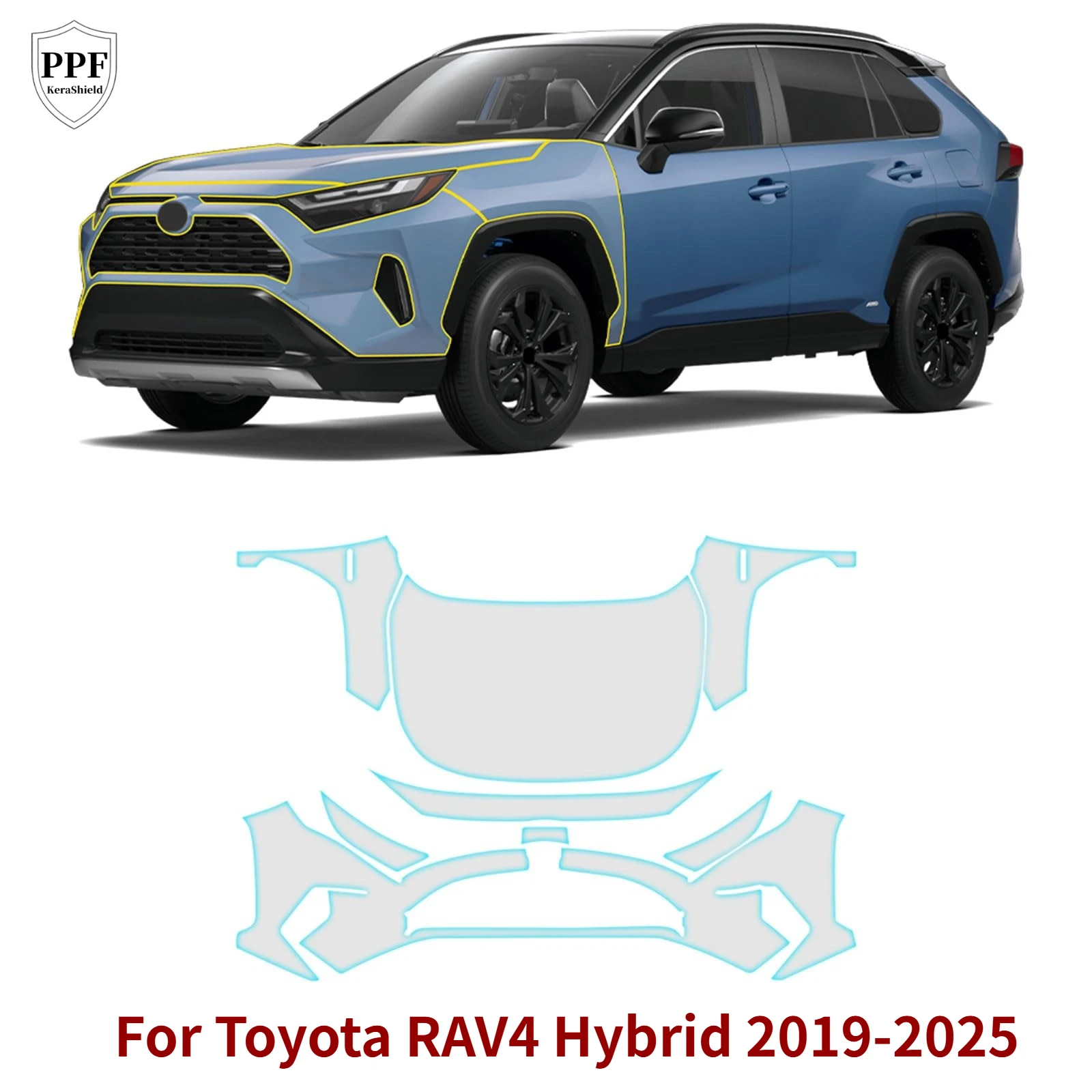 Car TPU Paint Protection Film For Toyota RAV4 Hybrid 2019-2025 Pre-cut PPF Anti-Scratch Clear Bra Repairable Auto Accessories
Car TPU Paint Protection Film For Toyota RAV4 Hybrid 2019-2025 Pre-cut PPF Anti-Scratch Clear Bra Repairable Auto Accessories