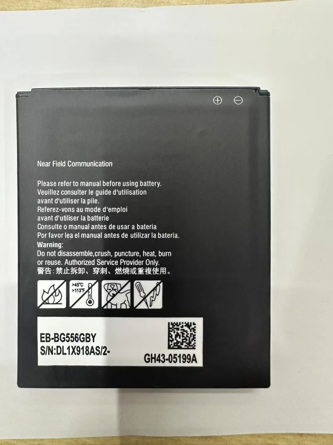 Новый аккумулятор NFC EB-BG556GBY 3,85 В 3950 мАч для Galaxy Xcover 7 G556 EB-BG556GBY
Новый аккумулятор NFC EB-BG556GBY 3,85 В 3950 мАч для Galaxy Xcover 7 G556 EB-BG556GBY