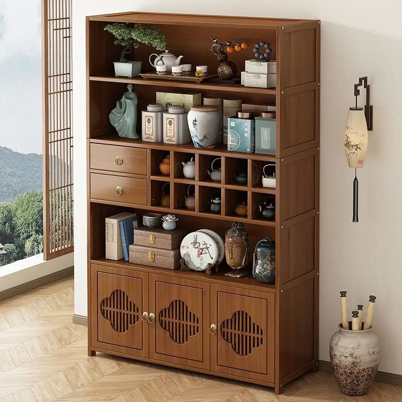 Bogu rack non-solid wood new Chinese tea cabinet tea cabinet shelf sofa edge tea table edge 
Bogu rack non-solid wood new Chinese tea cabinet tea cabinet shelf sofa edge tea table edge
