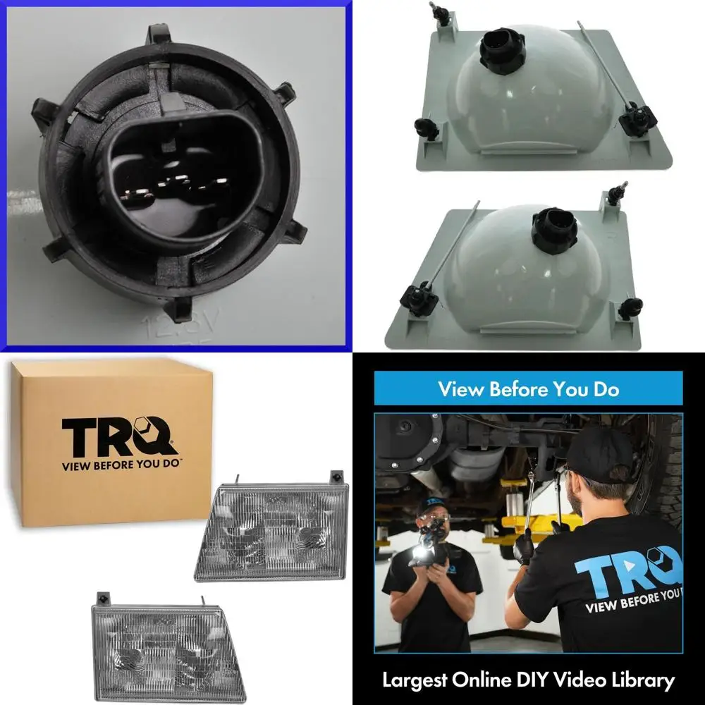 2 Piece Headlight Assembly Set Chrome Bezel Driver & Passenger Side Compatible with Ford E150 E250 2003-2007 E350 Super Duty 199
2 Piece Headlight Assembly Set Chrome Bezel Driver & Passenger Side Compatible with Ford E150 E250 2003-2007 E350 Super Duty 199