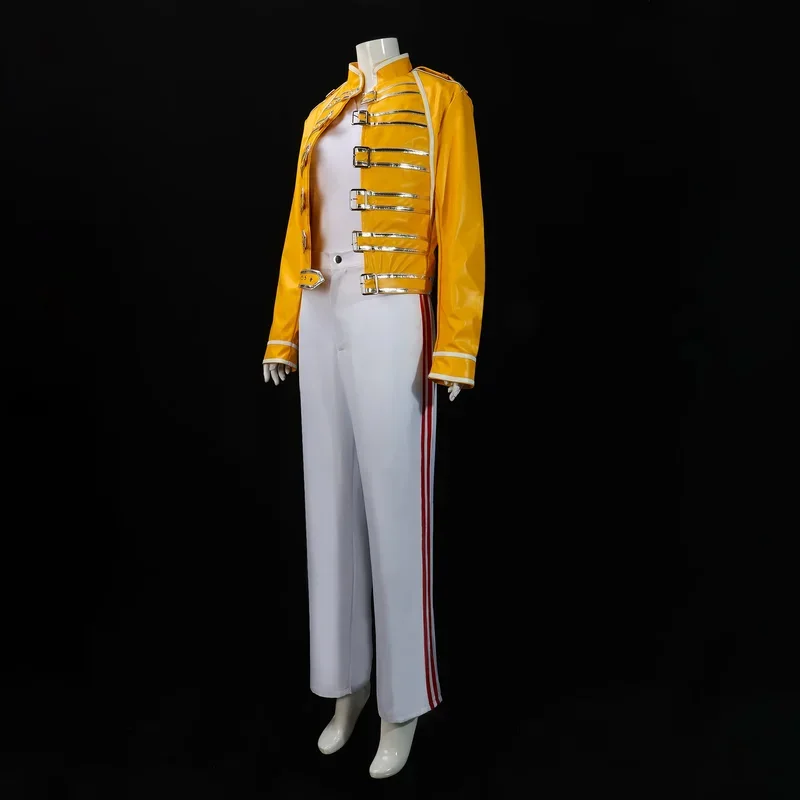 Костюм для косплея Queen Lead Vocals Freddie Mercury для взрослых, мужчин и женщин, желтая куртка, пальто на Хэллоуин, карнавал
Костюм для косплея Queen Lead Vocals Freddie Mercury для взрослых, мужчин и женщин, желтая куртка, пальто на Хэллоуин, карнавал