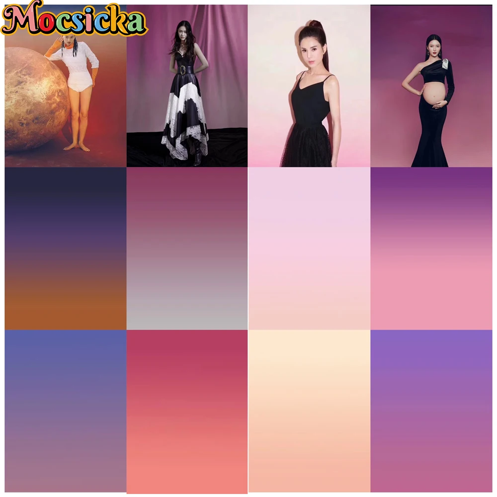 Mocsicka Gradient Color Photography Background Professional Shooting Props Adult Newborn Children Portrait Photo Backdrop Studio
Mocsicka Gradient Color Photography Background Professional Shooting Props Adult Newborn Children Portrait Photo Backdrop Studio