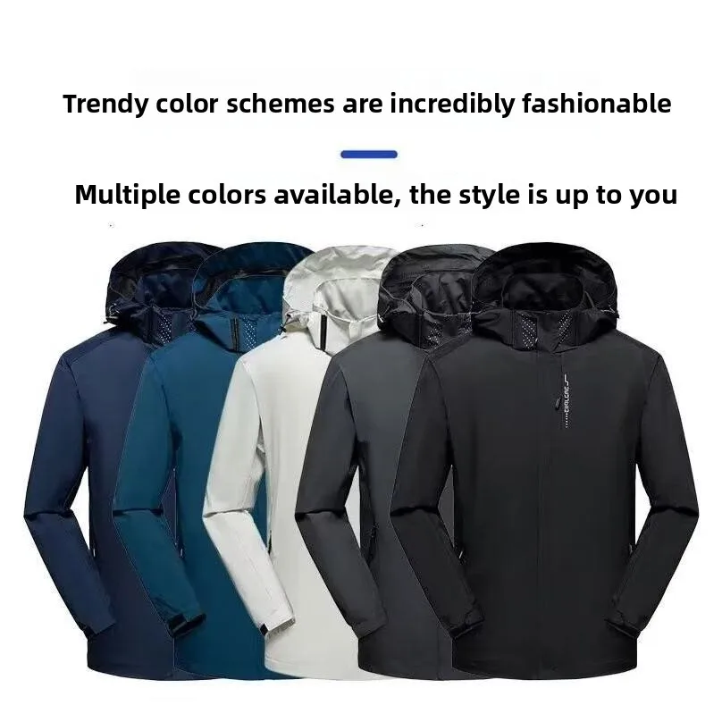 Spring Loose Fit Stand Collar Jaet Men's Faion Outerwear Qui Dry Outdoor Coat Pure Color Large Size Polyester Jaet
Spring Loose Fit Stand Collar Jaet Men's Faion Outerwear Qui Dry Outdoor Coat Pure Color Large Size Polyester Jaet