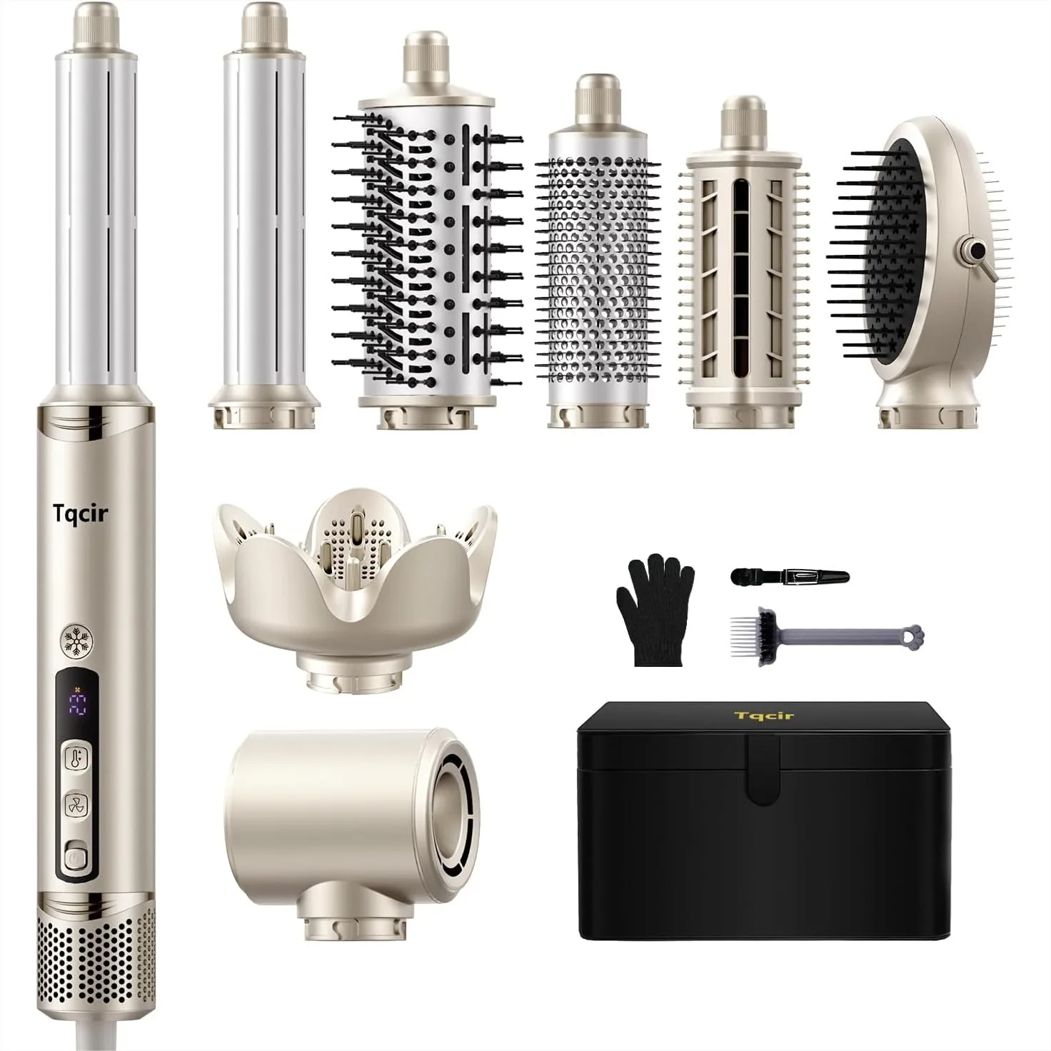 8-in-1 Professional Hot Air Styler & Hair Dryer Brush, Auto-Wrap Curler with Storage Case for Fast Drying Curling Straightening
8-in-1 Professional Hot Air Styler & Hair Dryer Brush, Auto-Wrap Curler with Storage Case for Fast Drying Curling Straightening
