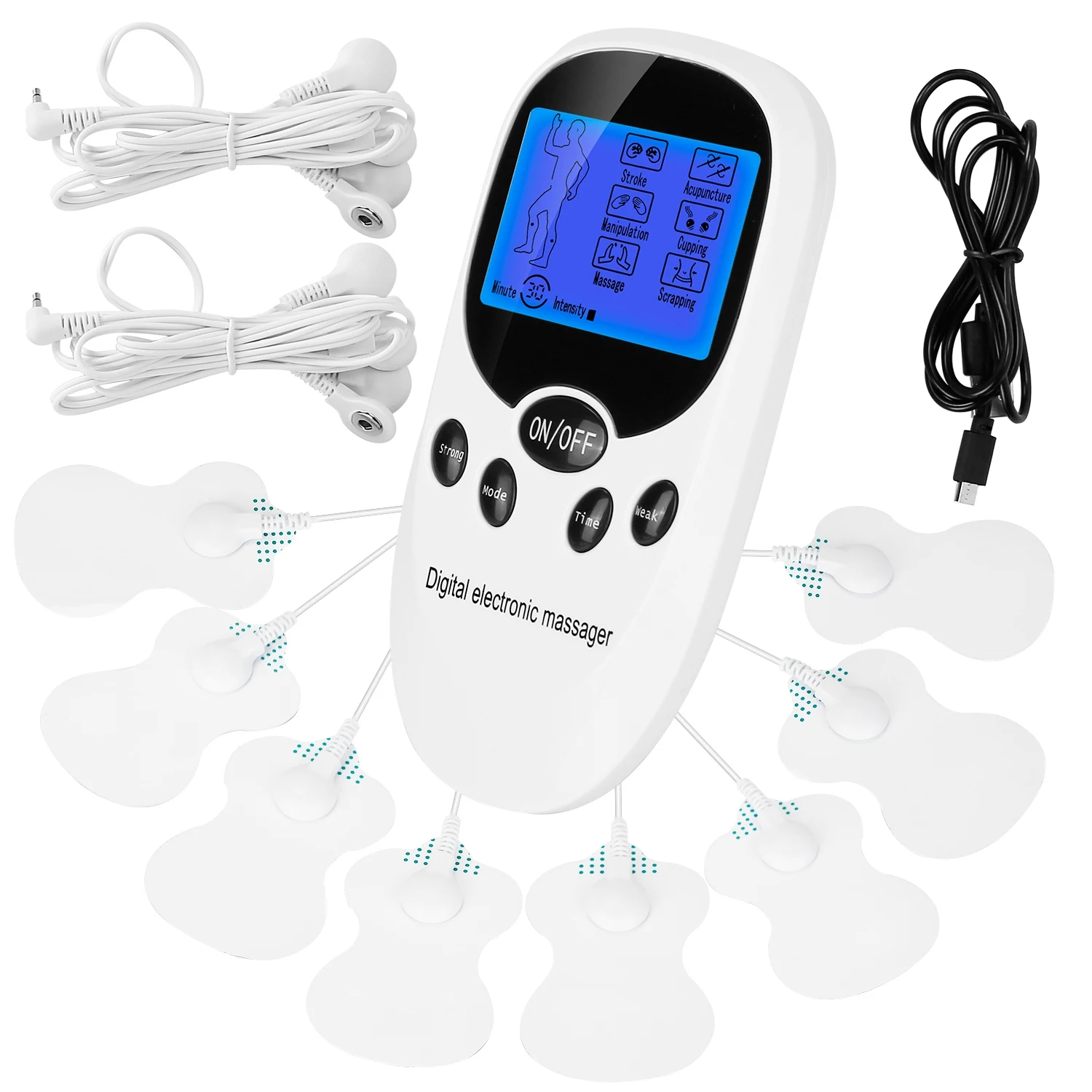Digital TENS Machine EMS Massager Electric Pulse Muscle Stimulator for Back Neck Electrode Massage Pads Convenient Use at Home
Digital TENS Machine EMS Massager Electric Pulse Muscle Stimulator for Back Neck Electrode Massage Pads Convenient Use at Home