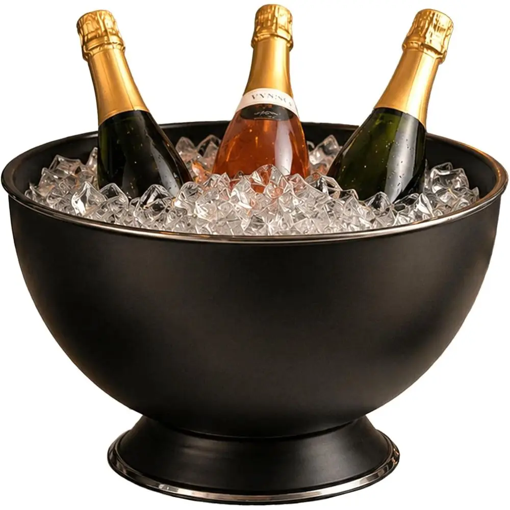 Chic Champagne Bucket, 12.5 - Elegant Wine & Cocktail Serving Bowl with Built-In Stand - Perfect for Punches
Chic Champagne Bucket, 12.5 - Elegant Wine & Cocktail Serving Bowl with Built-In Stand - Perfect for Punches