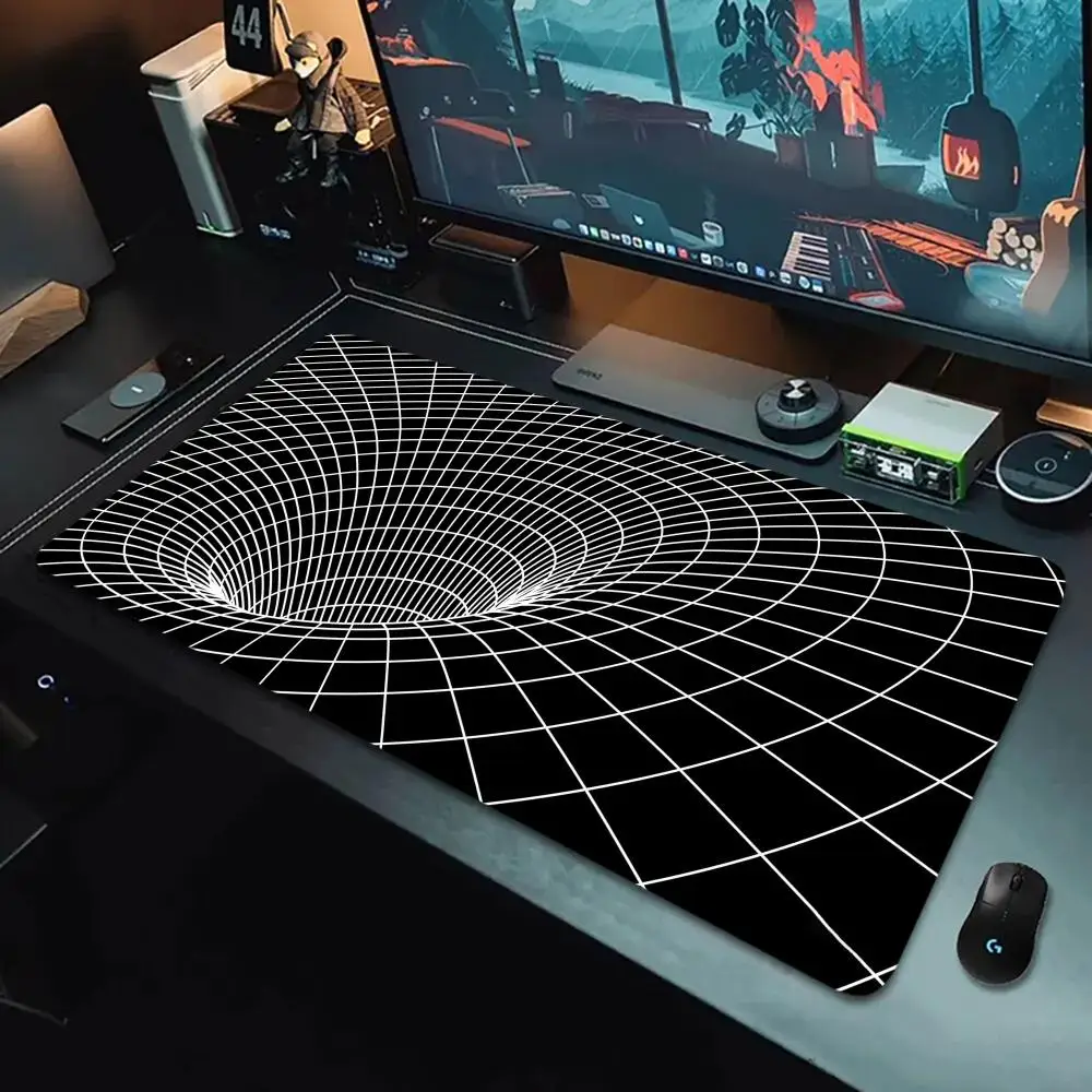 Черный коврик для мыши с 3D туннельной сеткой, большой коврик для компьютерной офисной игровой настольной коврик XXL, резиновый противоскользящий коврик для игровой клавиатуры, длинные настольные коврики
Черный коврик для мыши с 3D туннельной сеткой, большой коврик для компьютерной офисной игровой настольной коврик XXL, резиновый противоскользящий коврик для игровой клавиатуры, длинные настольные коврики