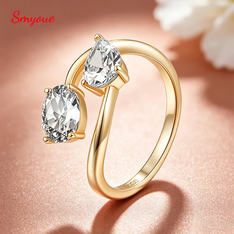 Smyoue Full D Vvs1 6*8mm Moissanite Rings for Women Proposal Wedding Band 100% S925 Sterling Silver Jewelry Gifts High-quality
Smyoue Full D Vvs1 6*8mm Moissanite Rings for Women Proposal Wedding Band 100% S925 Sterling Silver Jewelry Gifts High-quality