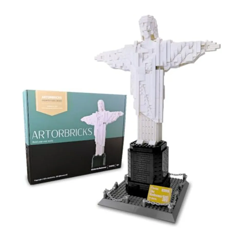 Christ the Redeemer Building Set 973 Pcs Large Scale Architecture Model Kit for Adults White Concrete Look Detailed Display Sta
Christ the Redeemer Building Set 973 Pcs Large Scale Architecture Model Kit for Adults White Concrete Look Detailed Display Sta