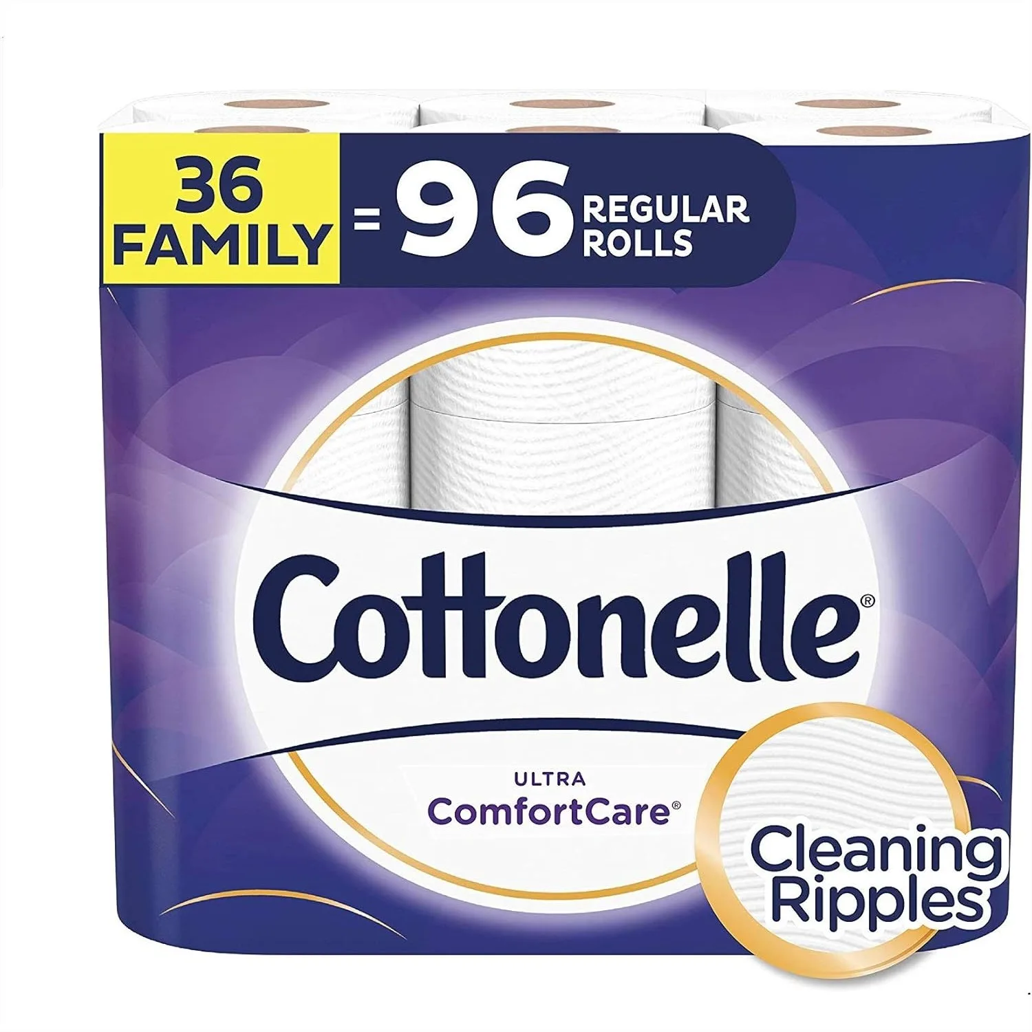 Soft Toilet Paper with Wavy CleanRipple Texture, 36 Family+ Rolls, Septic-Safe Biodegradable Bath Tissue
Soft Toilet Paper with Wavy CleanRipple Texture, 36 Family+ Rolls, Septic-Safe Biodegradable Bath Tissue