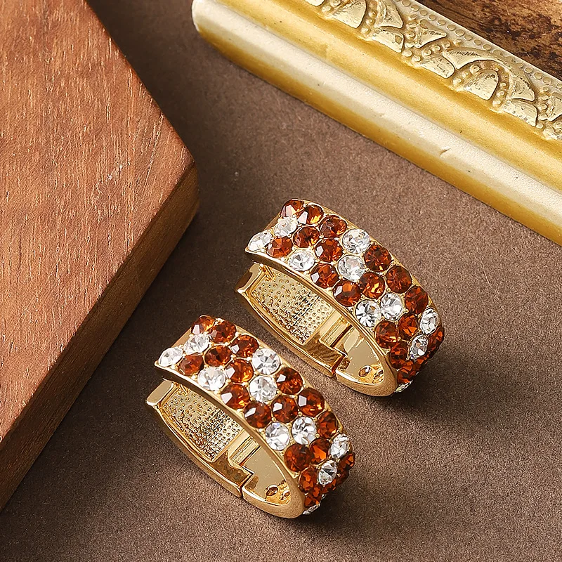 Fashionable and exquisite ultra-shimmering colorful zircon hoop earrings for women, light luxury, versatile and high-end earring
Fashionable and exquisite ultra-shimmering colorful zircon hoop earrings for women, light luxury, versatile and high-end earring