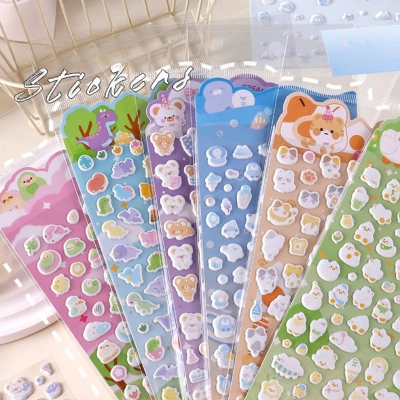 Mini Puffy Cartoon Planner Journaling Sticker Sweet Animal Kitten Bear Duck Adhesive Paper for Scrapbook Earphone Phone Case
Mini Puffy Cartoon Planner Journaling Sticker Sweet Animal Kitten Bear Duck Adhesive Paper for Scrapbook Earphone Phone Case