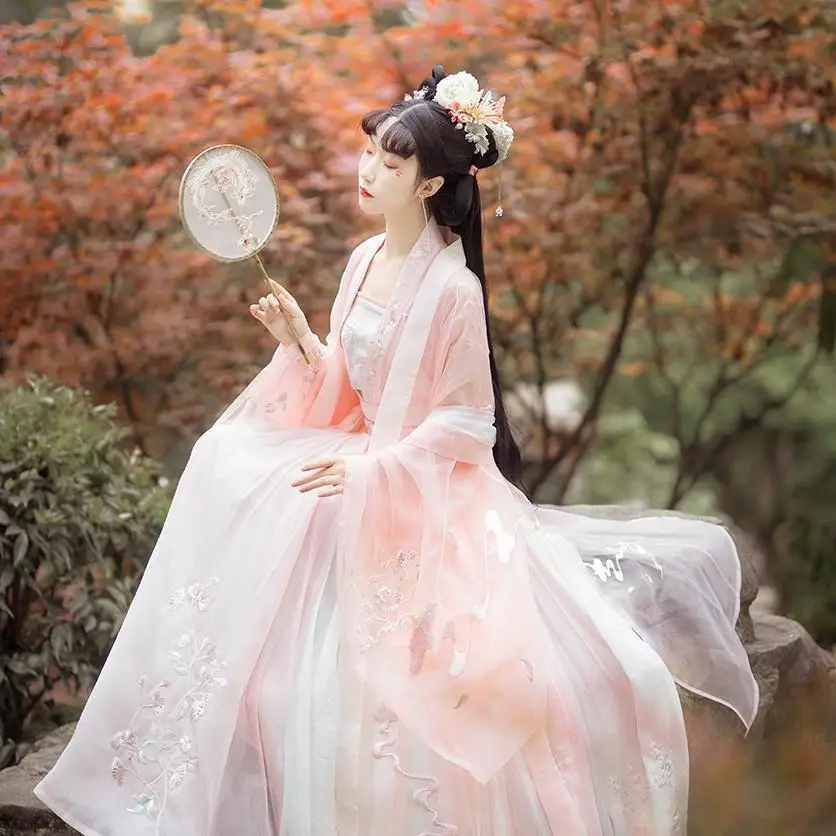 Heavy Industry Embroidered Hanfu Super Immortal New Hanfu Large sleeved Shirt with Fairy and Elegant Hanfu Fairy Full Set Autumn
Heavy Industry Embroidered Hanfu Super Immortal New Hanfu Large sleeved Shirt with Fairy and Elegant Hanfu Fairy Full Set Autumn