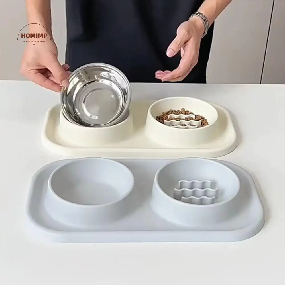 Non-toxic Double Slow Feeder Bowl Food-grade Anti-knockover Silicone Pet Bowl Non-Slip with Stainless Steel Bowl
Non-toxic Double Slow Feeder Bowl Food-grade Anti-knockover Silicone Pet Bowl Non-Slip with Stainless Steel Bowl