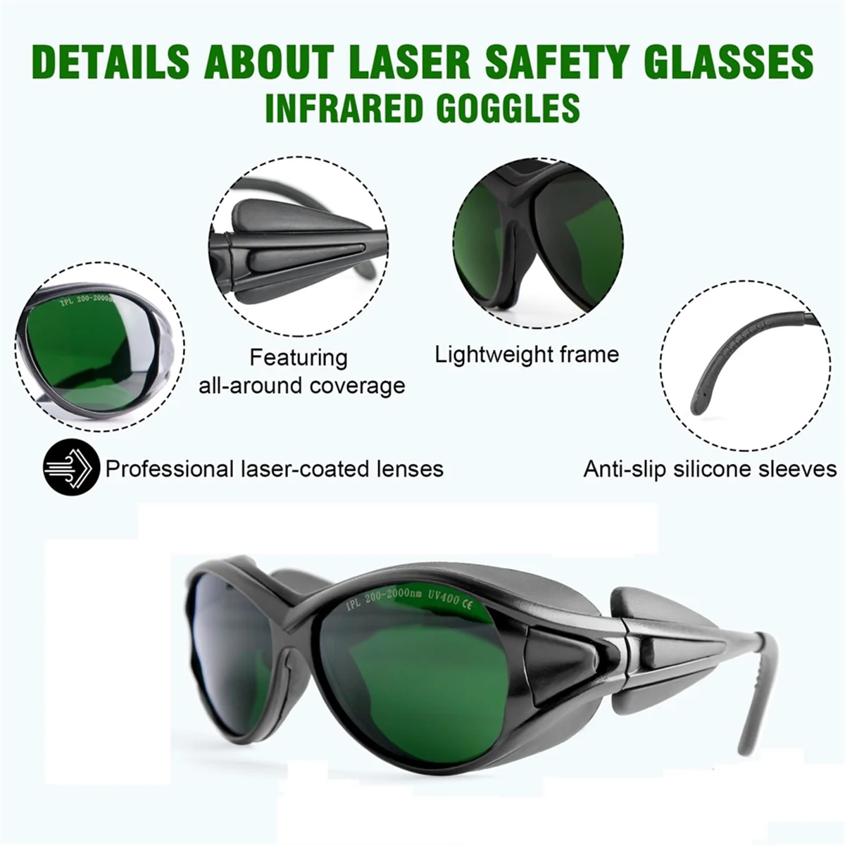 ABFW Red Light Therapy Glasses, Laser Safe Glasses IPL 200-2000nm, Eye Protection for Red Light Therapy
ABFW Red Light Therapy Glasses, Laser Safe Glasses IPL 200-2000nm, Eye Protection for Red Light Therapy