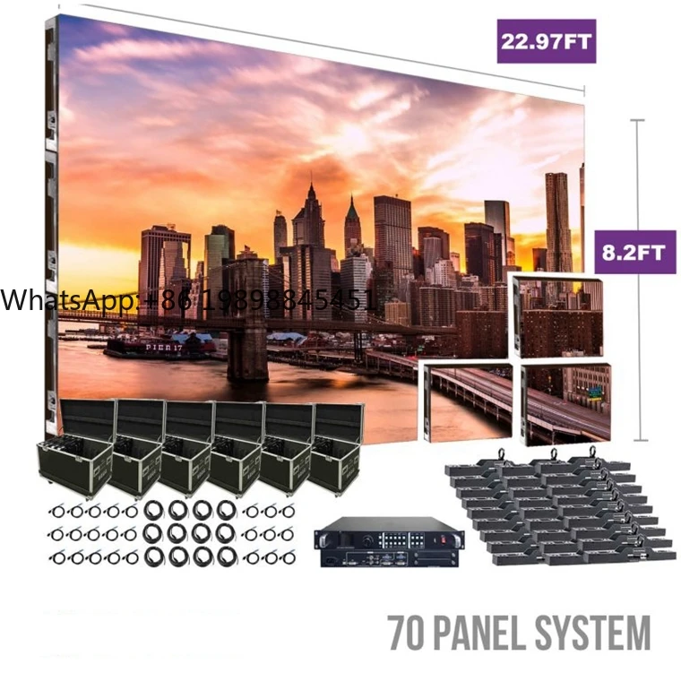 Outdoor P3.91 Ledwall P2.6 P2.9 5m X 3m 50x50 Event Dj Booth Led Screen Portable P3 Stage Rental Led Display Screen for Church
Outdoor P3.91 Ledwall P2.6 P2.9 5m X 3m 50x50 Event Dj Booth Led Screen Portable P3 Stage Rental Led Display Screen for Church