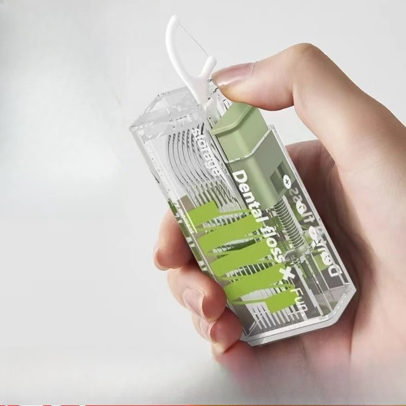 Automatic Dental Floss Dispenser One Hand Press Pop Up Sanitary Portable Flosser Pick Case Travel Oral Care Essential Kit Gift
Automatic Dental Floss Dispenser One Hand Press Pop Up Sanitary Portable Flosser Pick Case Travel Oral Care Essential Kit Gift