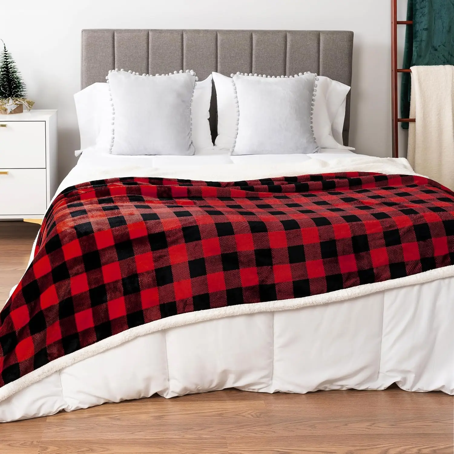Buffalo Check Sherpa Blanket Throw King,Red Black Checkered Flannel, Plaid Warm Plush Microfiber Blanket for Couch Sofa,90x108In
Buffalo Check Sherpa Blanket Throw King,Red Black Checkered Flannel, Plaid Warm Plush Microfiber Blanket for Couch Sofa,90x108In