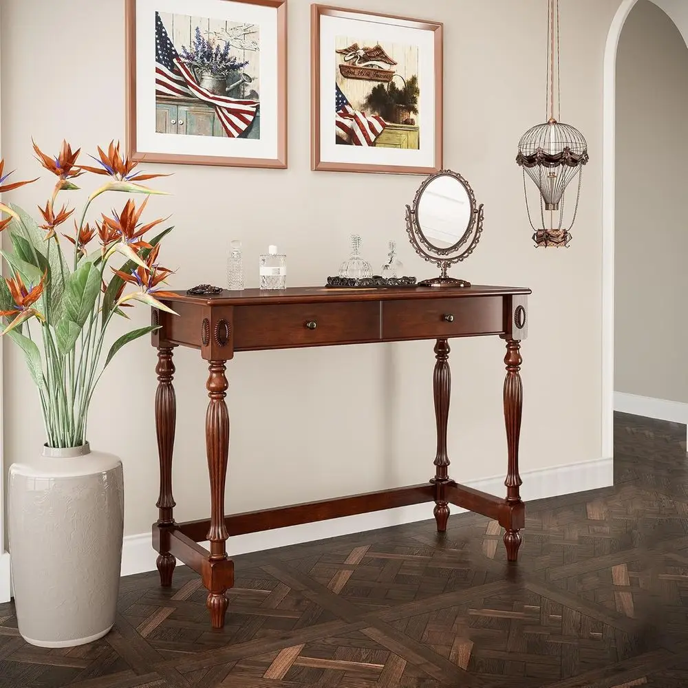 Компьютерный письменный стол из массива дерева с 2 большими ящиками, шириной 39,4 дюйма, для домашнего офиса, рабочая станция, небольшой стол в деревенском стиле, цвет вишня или...
Компьютерный письменный стол из массива дерева с 2 большими ящиками, шириной 39,4 дюйма, для домашнего офиса, рабочая станция, небольшой стол в деревенском стиле, цвет вишня или...