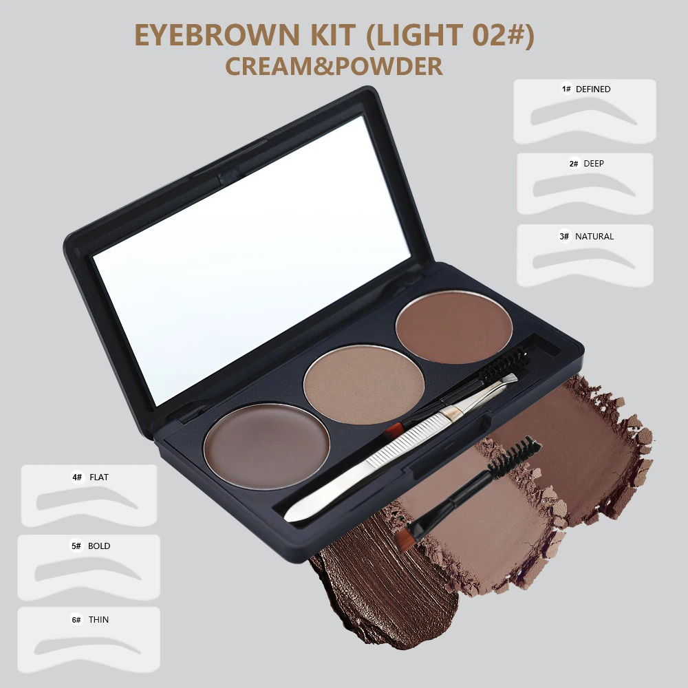 Private Label Eyebrow Powder Set Vegan Natural Eye Brow Powder with Brush Kit Makeup Custom Logo
Private Label Eyebrow Powder Set Vegan Natural Eye Brow Powder with Brush Kit Makeup Custom Logo