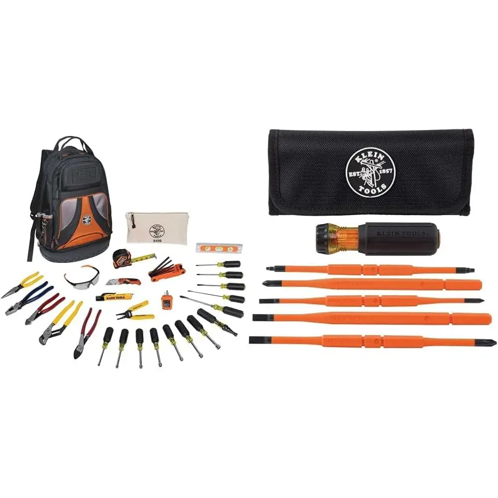 Hand Tools Kit with Screwdriver Set | 28-Piece Tool Kit with Pliers, Screwdrivers, Nut Drivers, Backpack, and Interc
Hand Tools Kit with Screwdriver Set | 28-Piece Tool Kit with Pliers, Screwdrivers, Nut Drivers, Backpack, and Interc