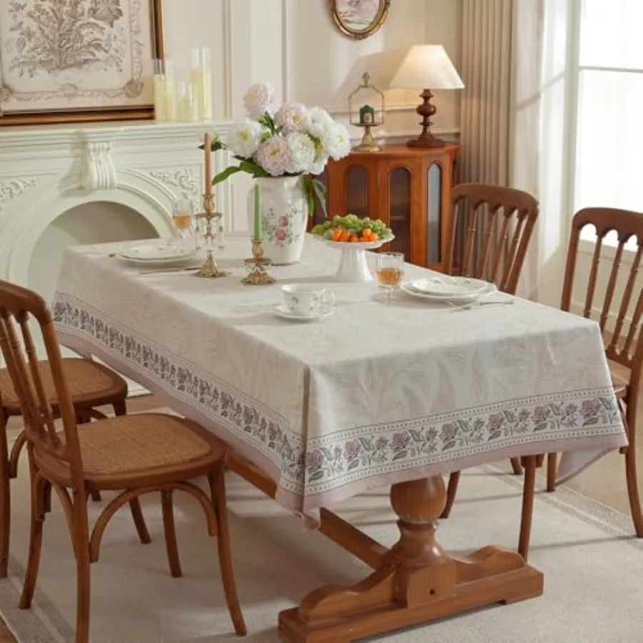 Designer French Linen Blend Tablecloth for Rectangle Table, Wrinkle Resistant Vintage Floral Table Cloth, Decoration Table Cove
Designer French Linen Blend Tablecloth for Rectangle Table, Wrinkle Resistant Vintage Floral Table Cloth, Decoration Table Cove