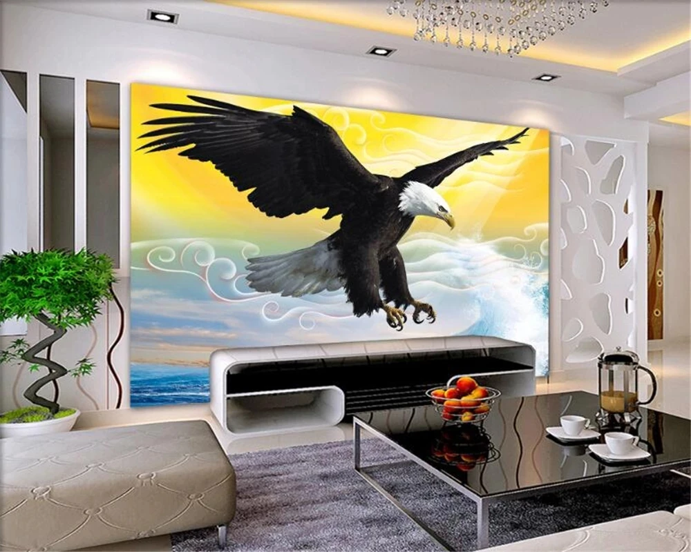 Customized 3D Wallpaper HD Sea Eagle Wings Mural Home decorate Living room TV background wall bedroom restaurant self adhesive
Customized 3D Wallpaper HD Sea Eagle Wings Mural Home decorate Living room TV background wall bedroom restaurant self adhesive