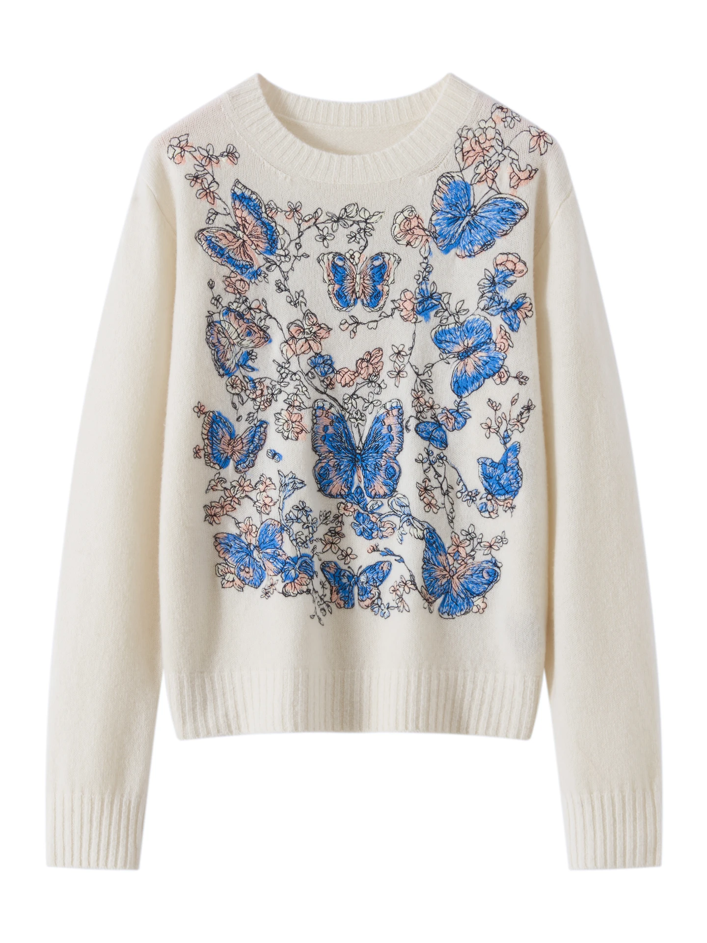 New Fashion Autumn Winter Woman Sweater Thick 100% Merino Wool Knitted Pullover Loose Long Sleeve Clothes Tops Embroidery Jumper
New Fashion Autumn Winter Woman Sweater Thick 100% Merino Wool Knitted Pullover Loose Long Sleeve Clothes Tops Embroidery Jumper