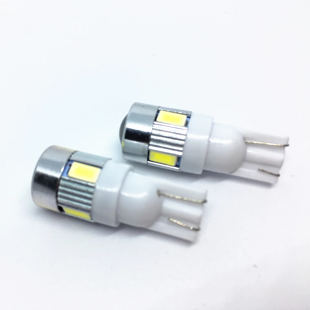 2Pcs T10 W5W LED 168 194 SMD 5630 Wedge Lights T10 Side Parking Dome Door Map light Side Bulb For Car Tail light
2Pcs T10 W5W LED 168 194 SMD 5630 Wedge Lights T10 Side Parking Dome Door Map light Side Bulb For Car Tail light