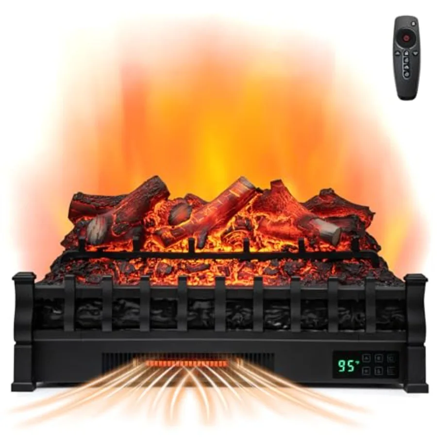 Eternal Flame Electric Fireplace Log Wood Ember Bed for Cozy Home Ambiance 26inch Infrared Electric Fireplace Heater Insert wit
Eternal Flame Electric Fireplace Log Wood Ember Bed for Cozy Home Ambiance 26inch Infrared Electric Fireplace Heater Insert wit
