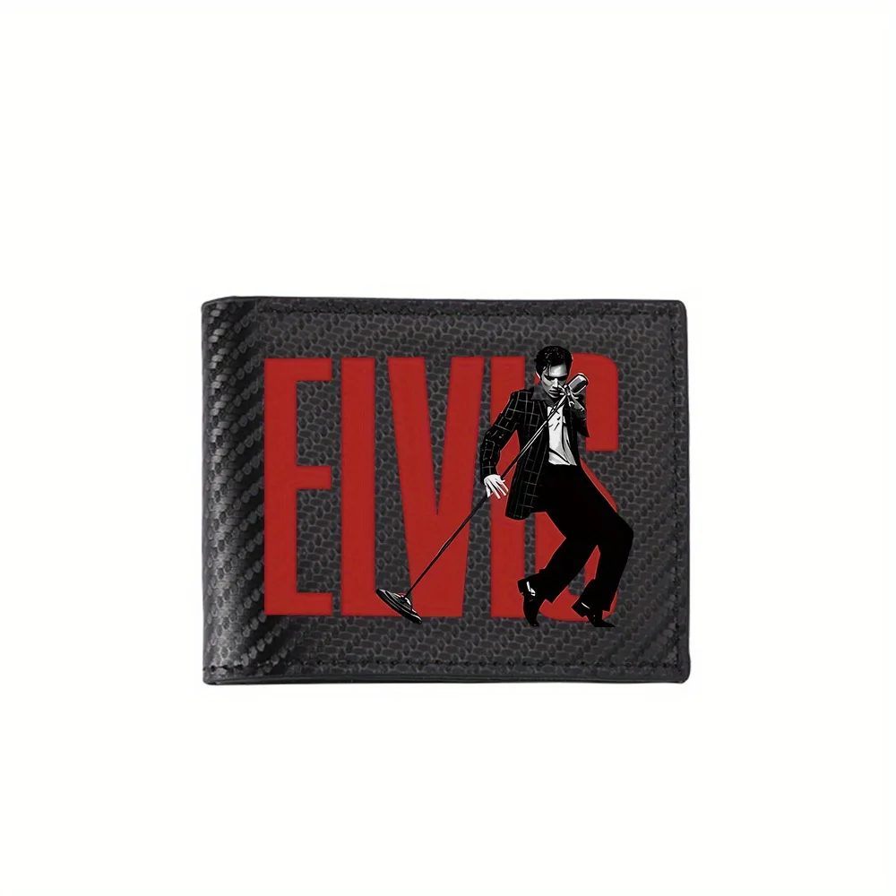 Elvis King,microphone,black suit,stage Men's Wallets Simple Business Modern Stylish Printing Design Gifts For Father Boyfriend C
Elvis King,microphone,black suit,stage Men's Wallets Simple Business Modern Stylish Printing Design Gifts For Father Boyfriend C