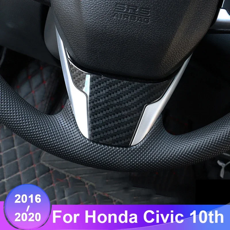 Для Honda Civic 10 2016 2017 2018 2019 2020 ABS углеродное волокно автомобильные накладки на руль декоративные аксессуары для интерьера
Для Honda Civic 10 2016 2017 2018 2019 2020 ABS углеродное волокно автомобильные накладки на руль декоративные аксессуары для интерьера