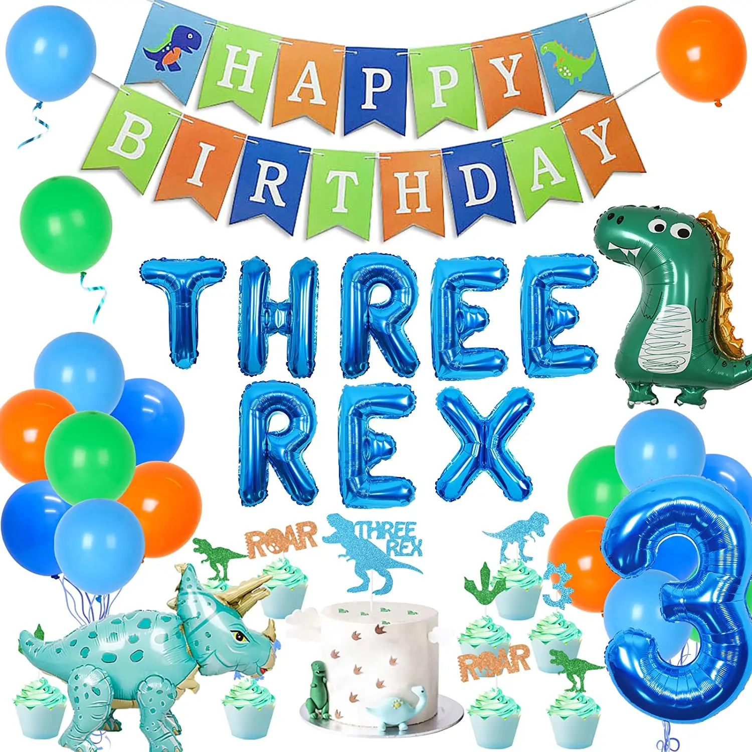 Украшения для дня рождения Three Rex, синий динозавр, принадлежности для 3-й вечеринки на день рождения для мальчика, номер 3, шары, баннер на день рождения
Украшения для дня рождения Three Rex, синий динозавр, принадлежности для 3-й вечеринки на день рождения для мальчика, номер 3, шары, баннер на день рождения