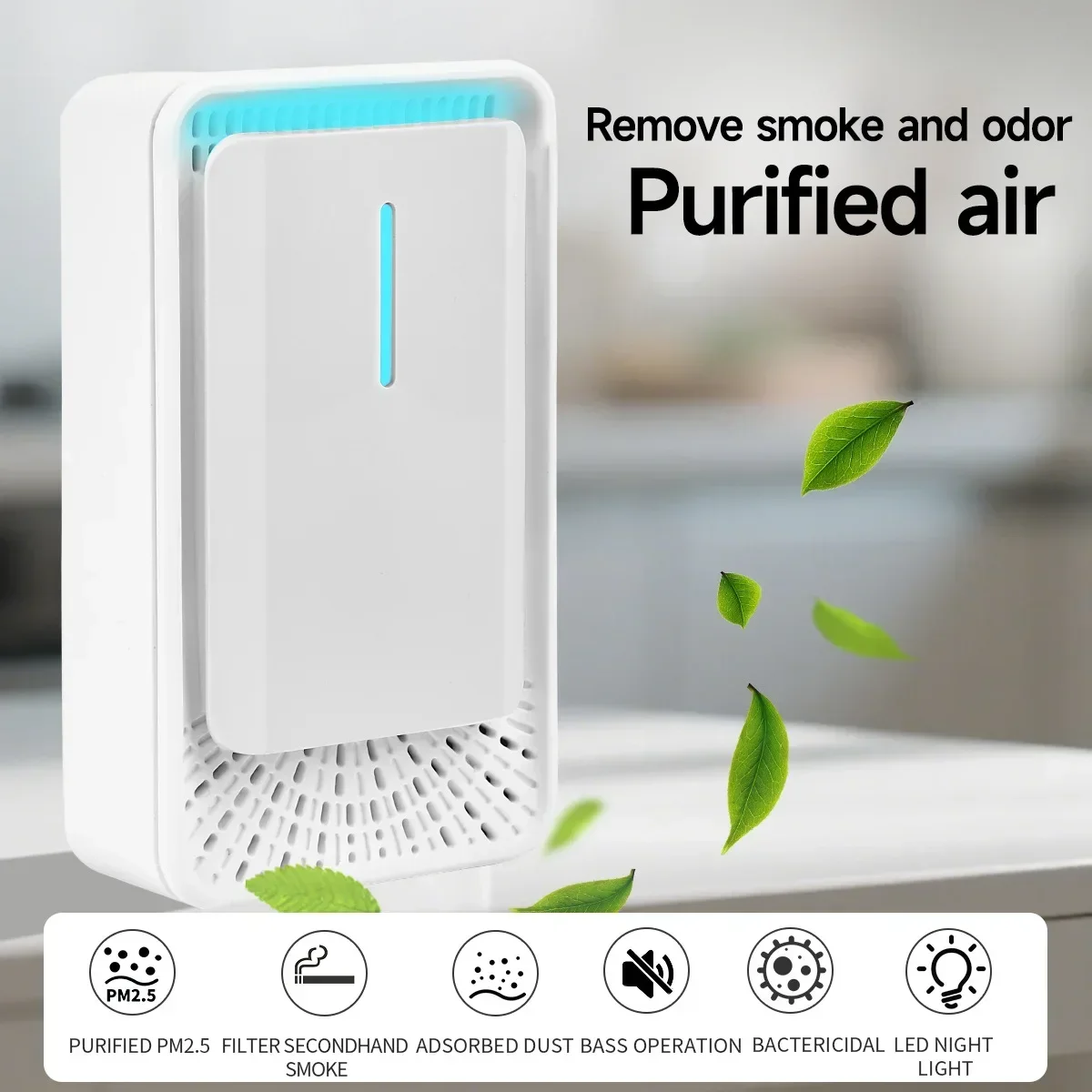 Intelligent Negative Ion Air Purifier for Home And Office Rapid PM2.5 Reduction Smoke & Odor Removal Plug-In Smokeless Technolog
Intelligent Negative Ion Air Purifier for Home And Office Rapid PM2.5 Reduction Smoke & Odor Removal Plug-In Smokeless Technolog