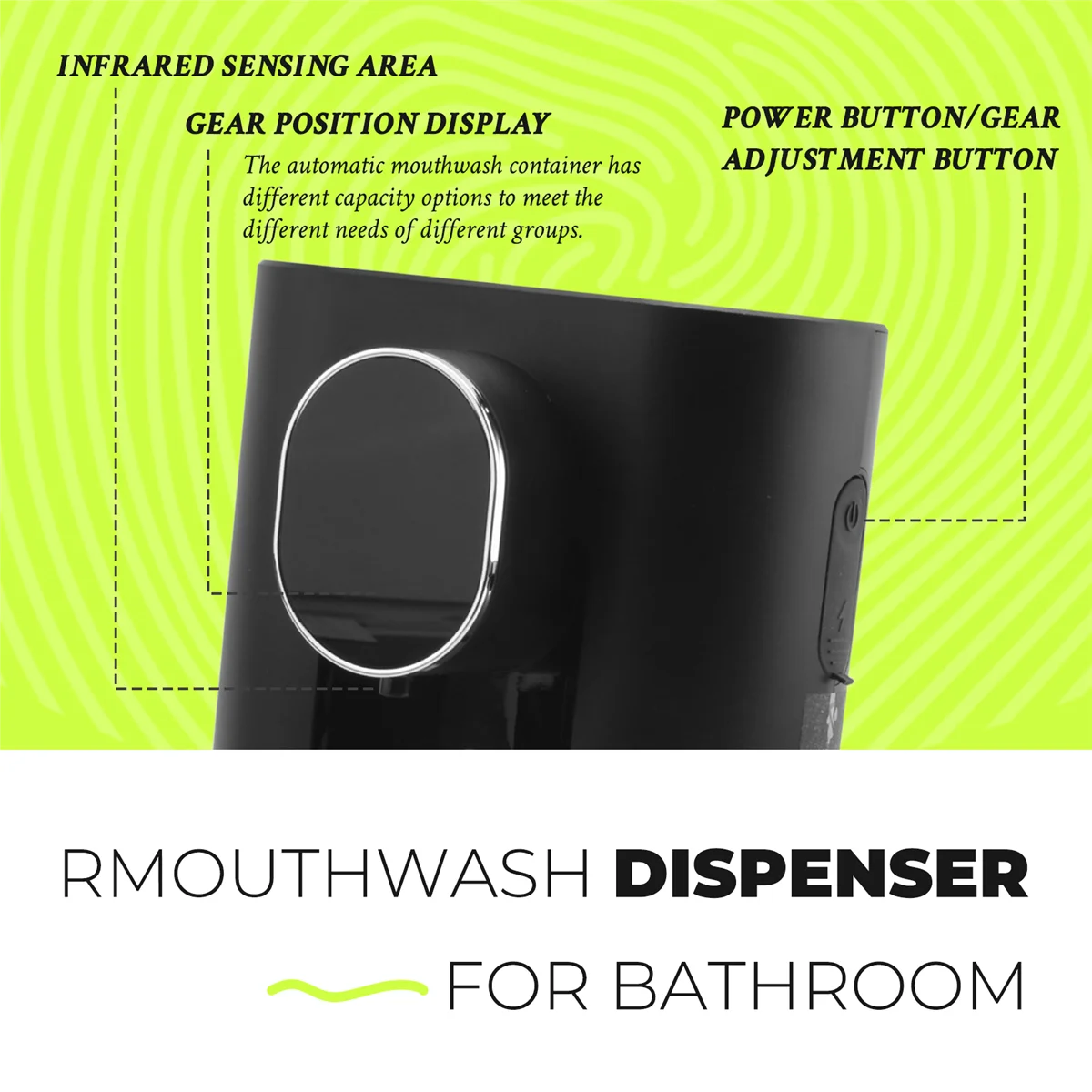 Диспенсер для полоскания рта AA97 для ванной комнаты, 18,26 унций (540 мл) Бесконтактный автоматический диспенсер для полоскания рта с магнитными чашками, черный
Диспенсер для полоскания рта AA97 для ванной комнаты, 18,26 унций (540 мл) Бесконтактный автоматический диспенсер для полоскания рта с магнитными чашками, черный
