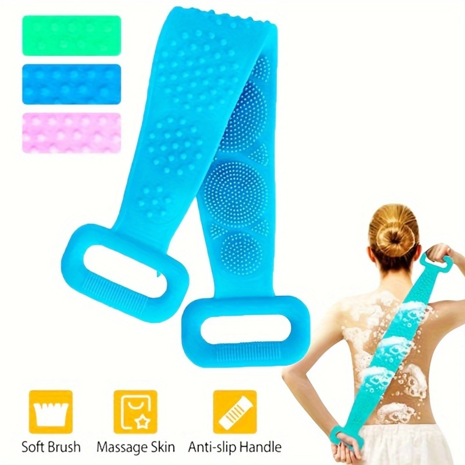 Супермягкий силиконовый скребок для душа для глубоко очищающей и роскошной пенящей щетки для тела - многоразовое отшелушивающее банное полотенце Str
Супермягкий силиконовый скребок для душа для глубоко очищающей и роскошной пенящей щетки для тела - многоразовое отшелушивающее банное полотенце Str