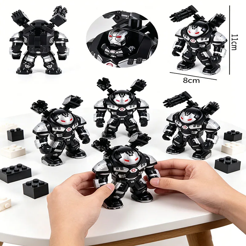 Superhero Mini Building Blocks – Iron Man Hulk Buster War Machine Iron Patriot Action Figure Set, Birthday Gift for Kids
Superhero Mini Building Blocks – Iron Man Hulk Buster War Machine Iron Patriot Action Figure Set, Birthday Gift for Kids