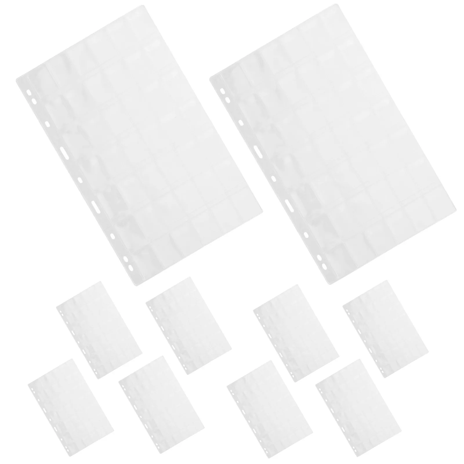 Coin Collection Pages Clear PVC Plastic Holder Sheets for Binder Organizers Coins Stamps Bills Collectors Supplies
Coin Collection Pages Clear PVC Plastic Holder Sheets for Binder Organizers Coins Stamps Bills Collectors Supplies
