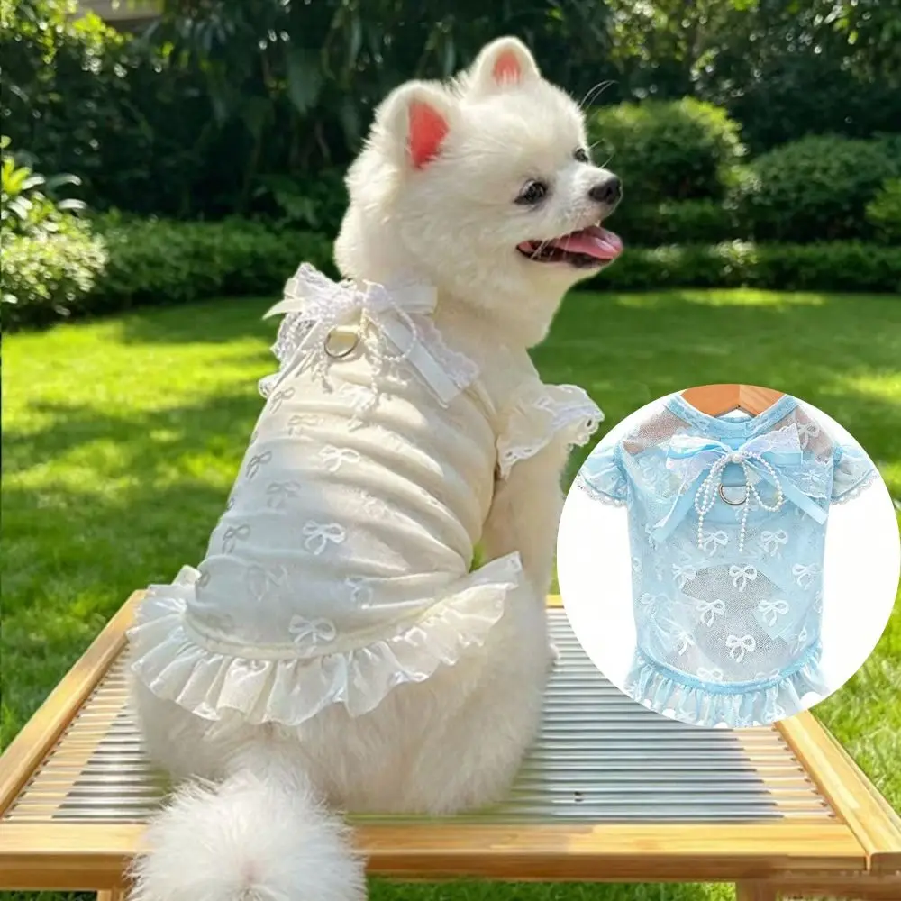 Thin Mesh Bowknot Decor Pet Clothes UV Protection Soft Anti Mosquito Bite Dog Vest Hollow Out Breathable
Thin Mesh Bowknot Decor Pet Clothes UV Protection Soft Anti Mosquito Bite Dog Vest Hollow Out Breathable